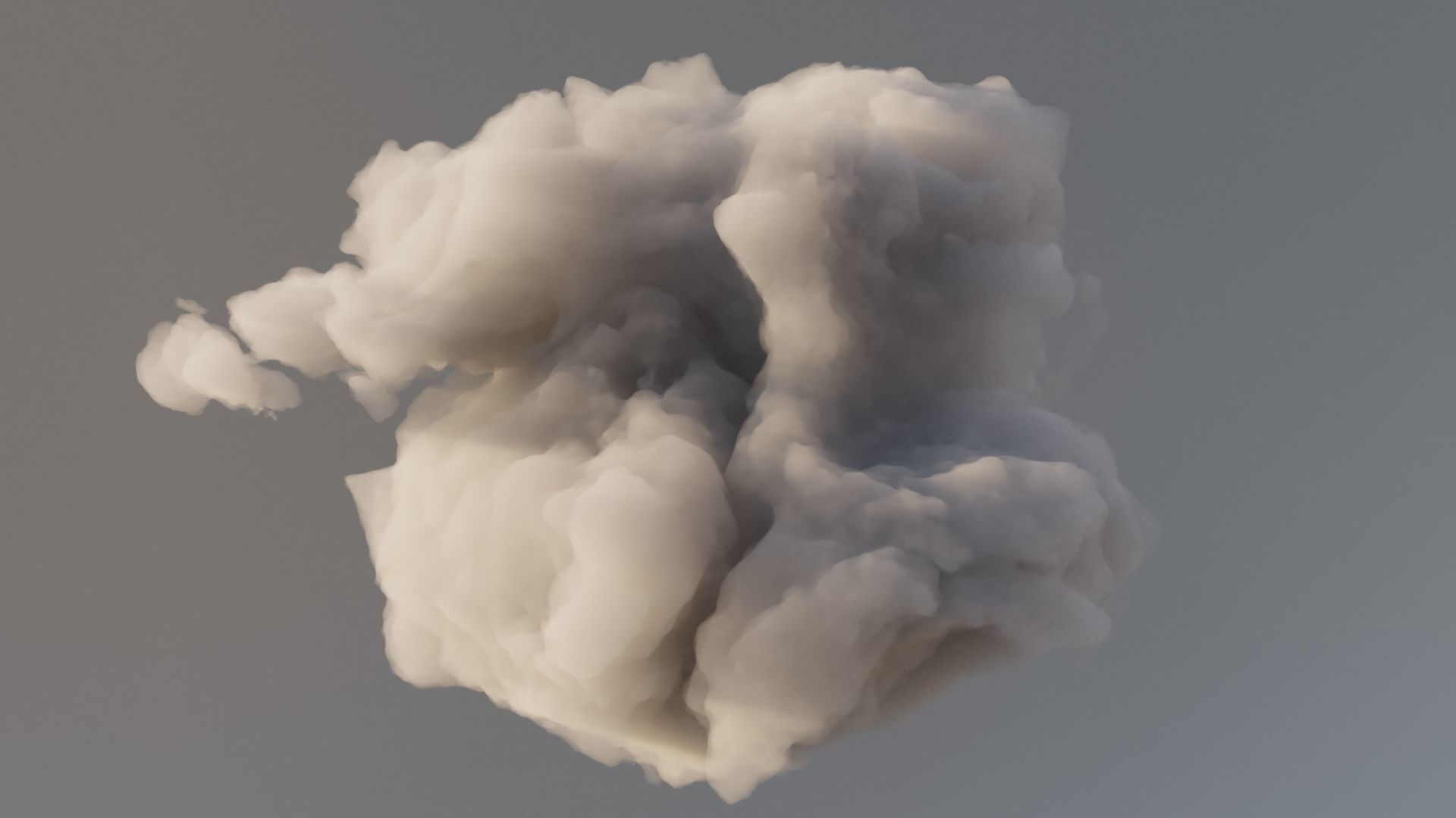 Cloud Polygon Blender 14 3D model_3