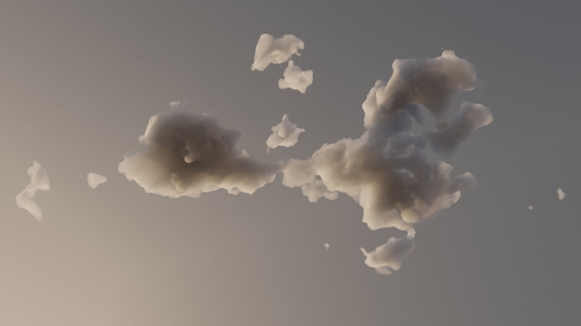 Cloud Polygon Blender 15 3D model_6