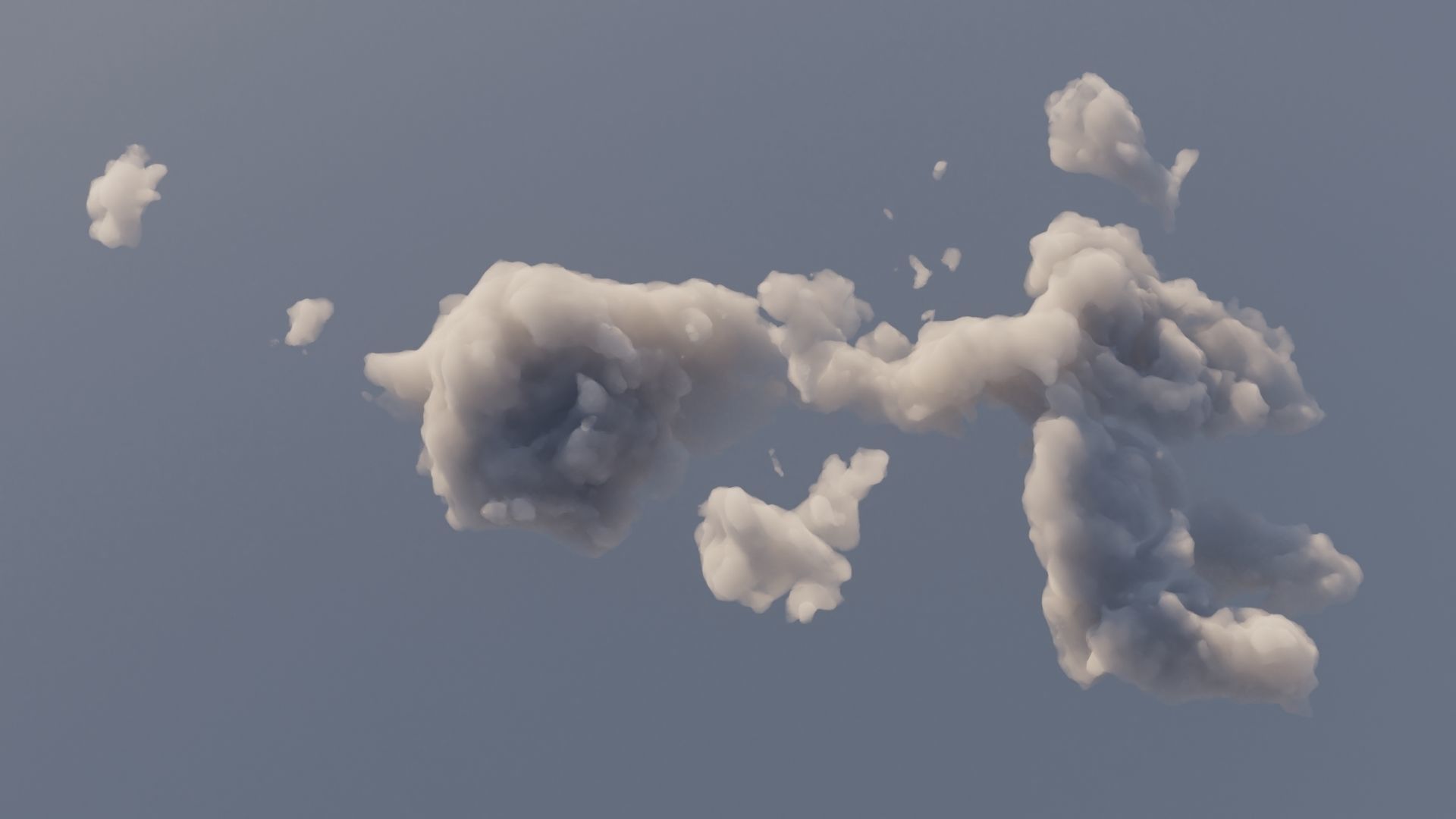 Cloud Polygon Blender 15 3D model_5