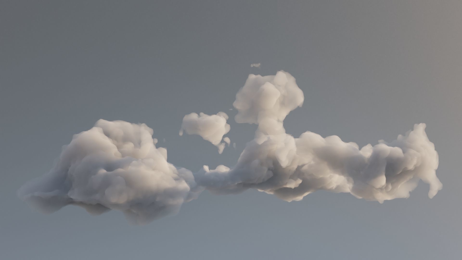 Cloud Polygon Blender 15 3D model_4
