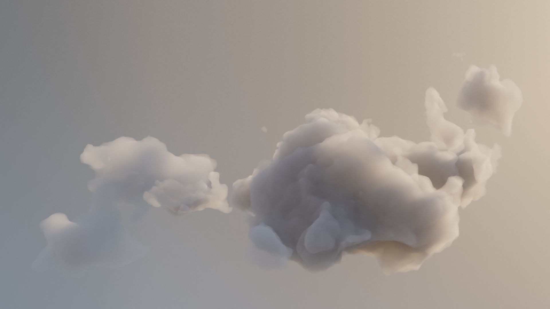 Cloud Polygon Blender 15 3D model_3