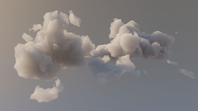 Cloud Polygon Blender 16 3D model