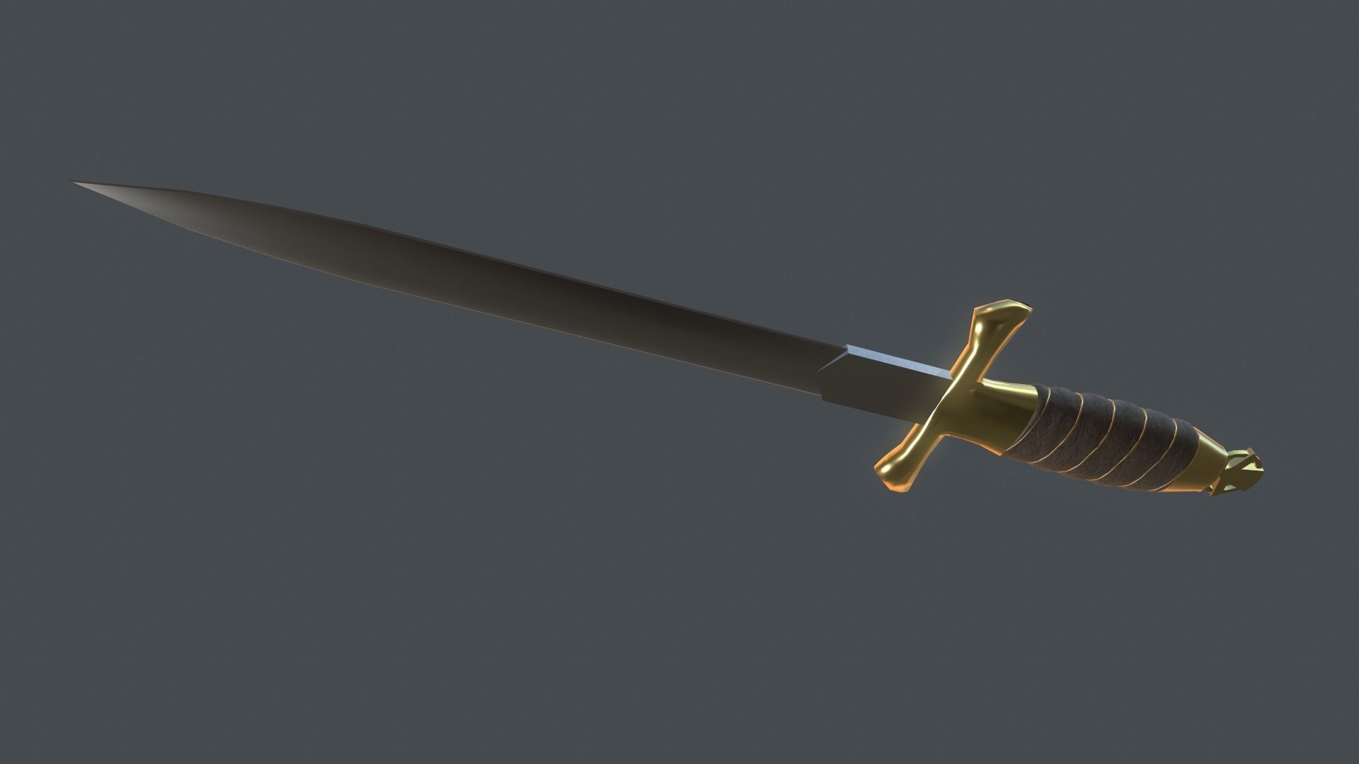 Dagger Sea Navy Low-poly 3D model_11