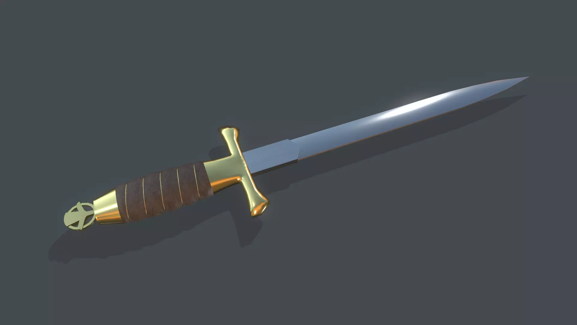 Dagger Sea Navy Low-poly 3D model_0