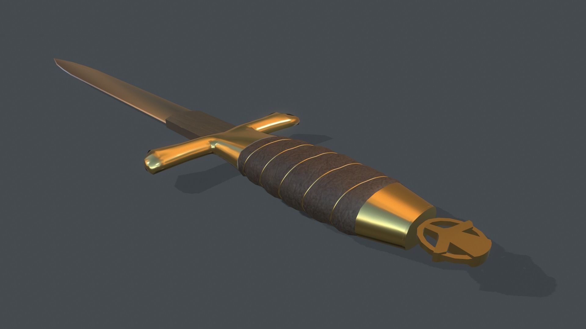 Dagger Sea Navy Low-poly 3D model_5