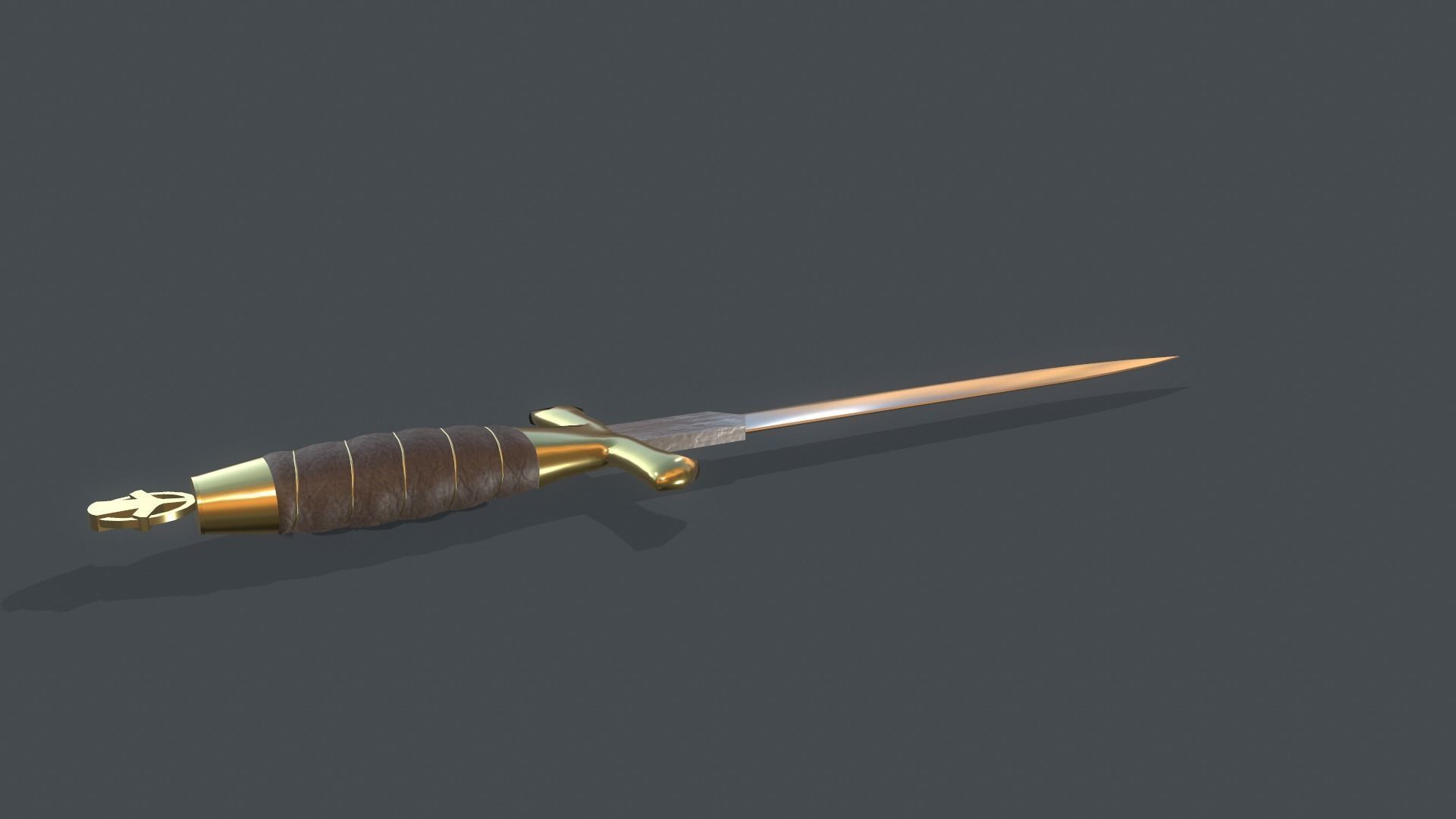 Dagger Sea Navy Low-poly 3D model_6