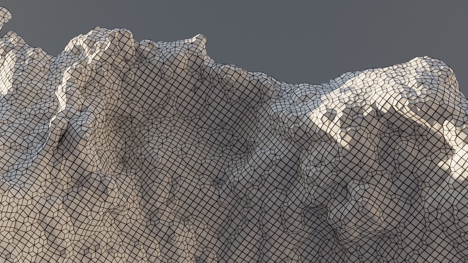 Cloud Polygon Blender 17 3D model_7