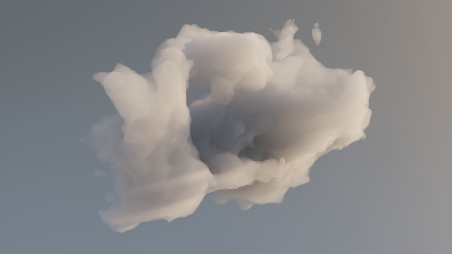 Cloud Polygon Blender 17 3D model_3