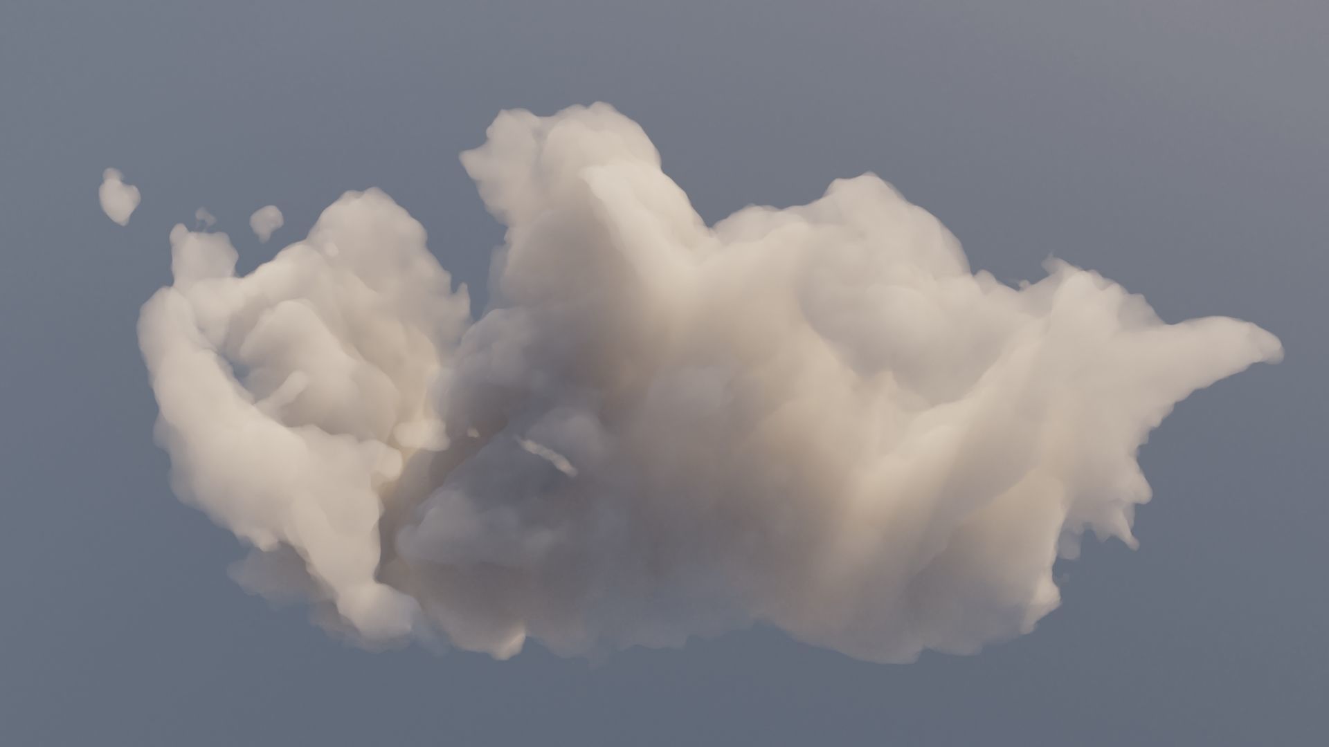 Cloud Polygon Blender 17 3D model_0