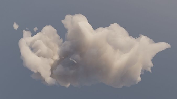 Cloud Polygon Blender 17 3D model