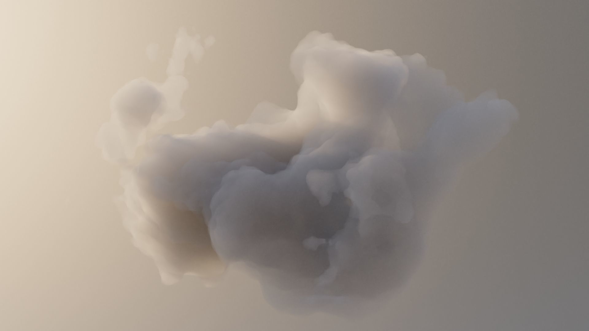 Cloud Polygon Blender 17 3D model_2