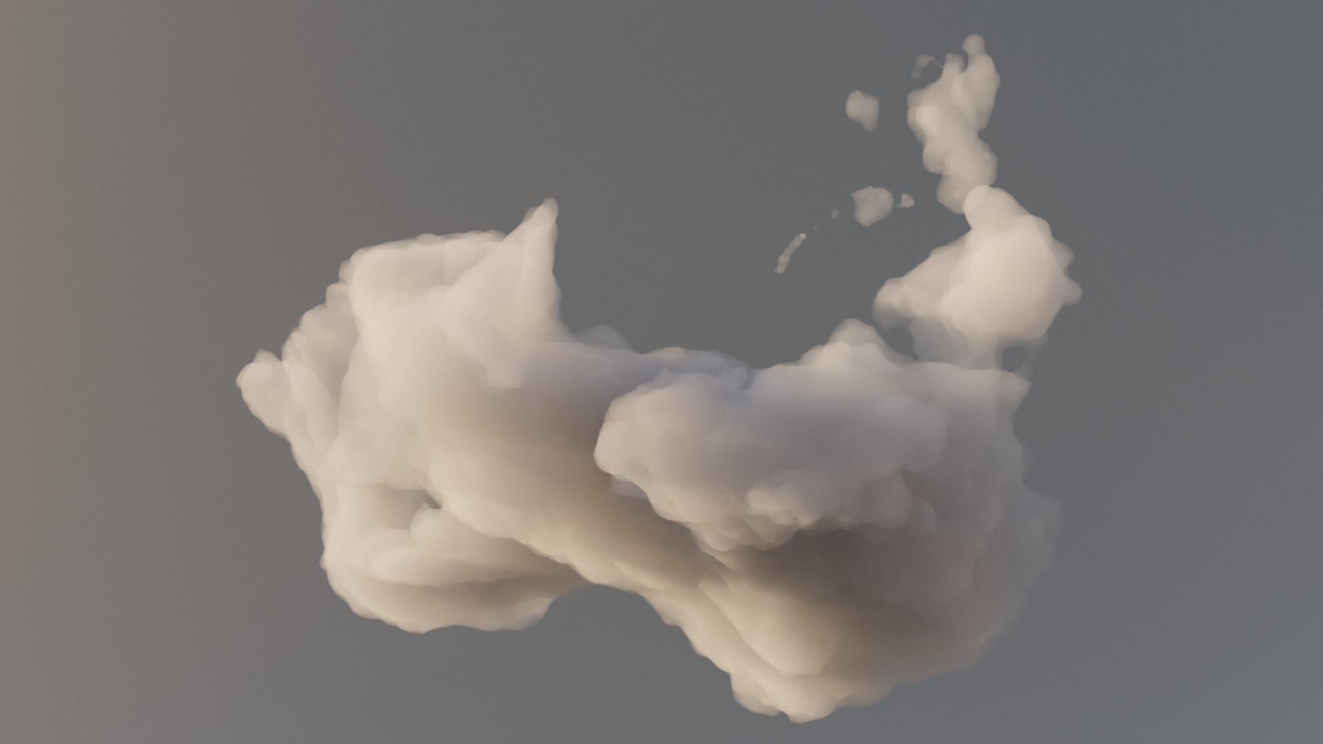 Cloud Polygon Blender 17 3D model_4