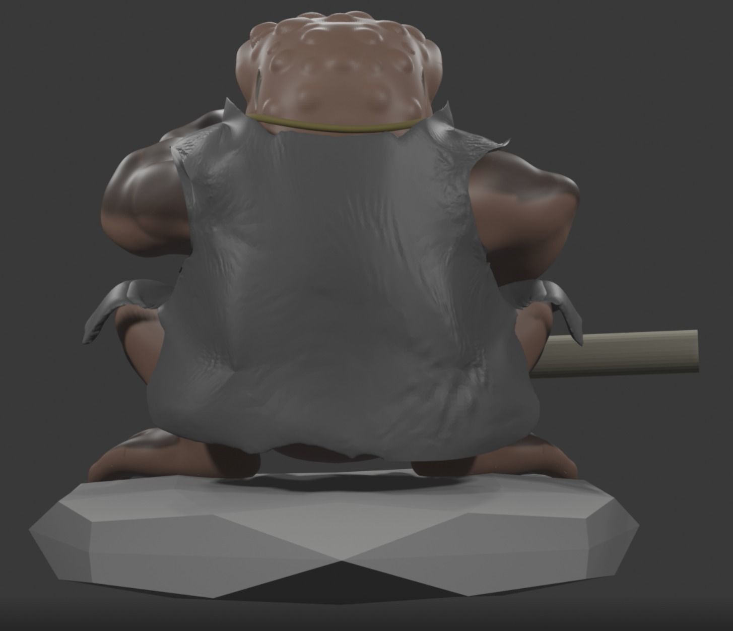 Gamakichi  3D model_5
