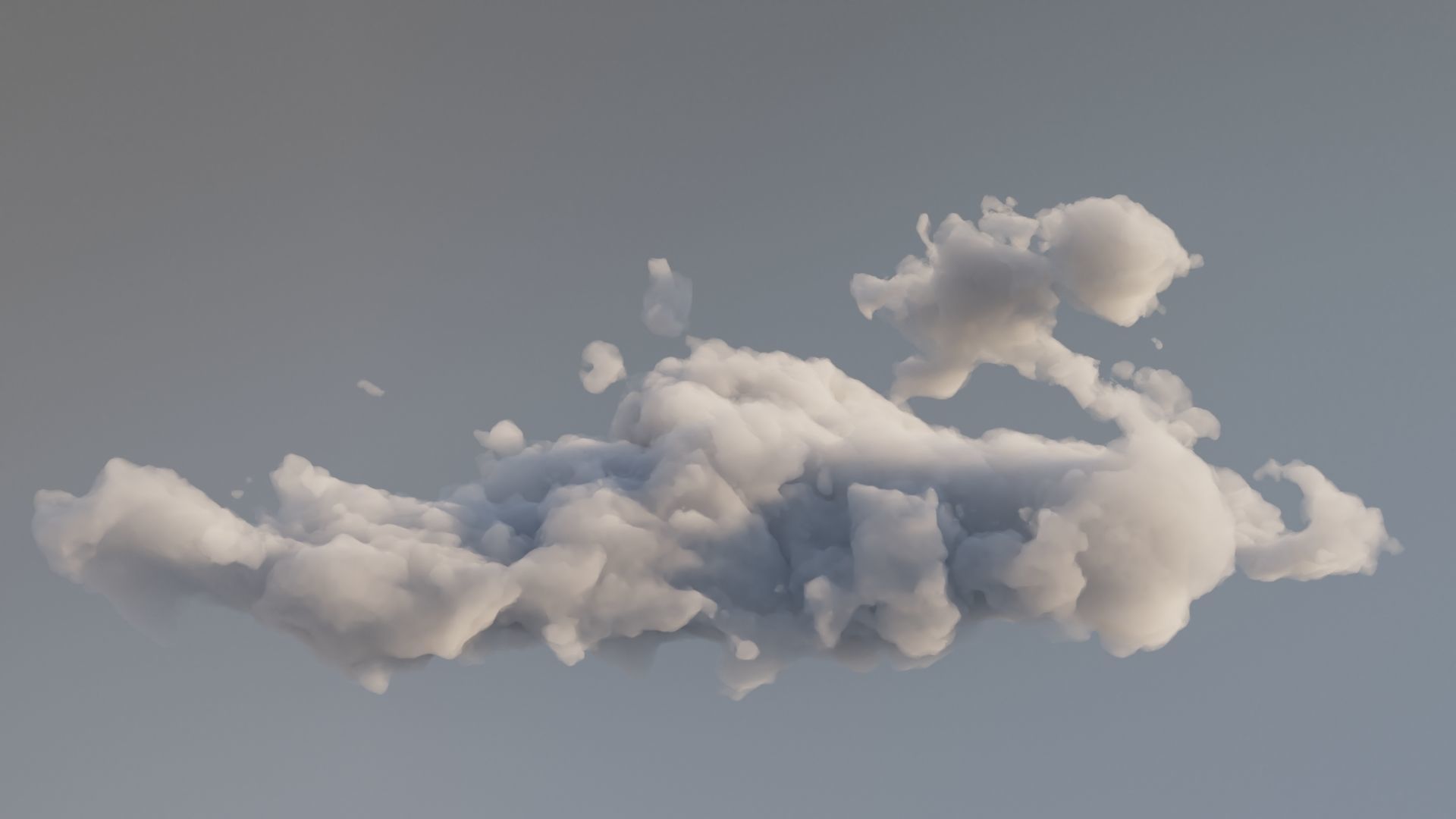 Cloud Polygon Blender 18 3D model_3