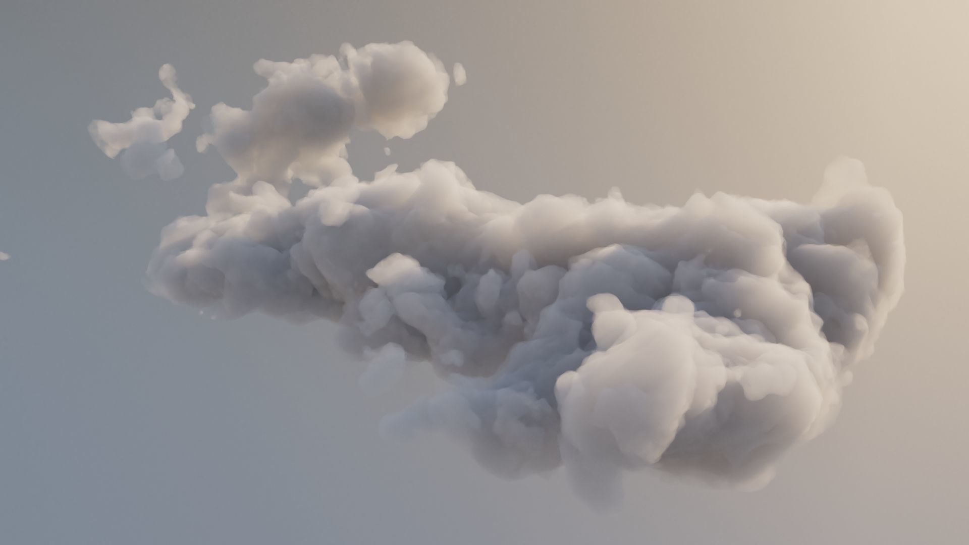 Cloud Polygon Blender 18 3D model_2