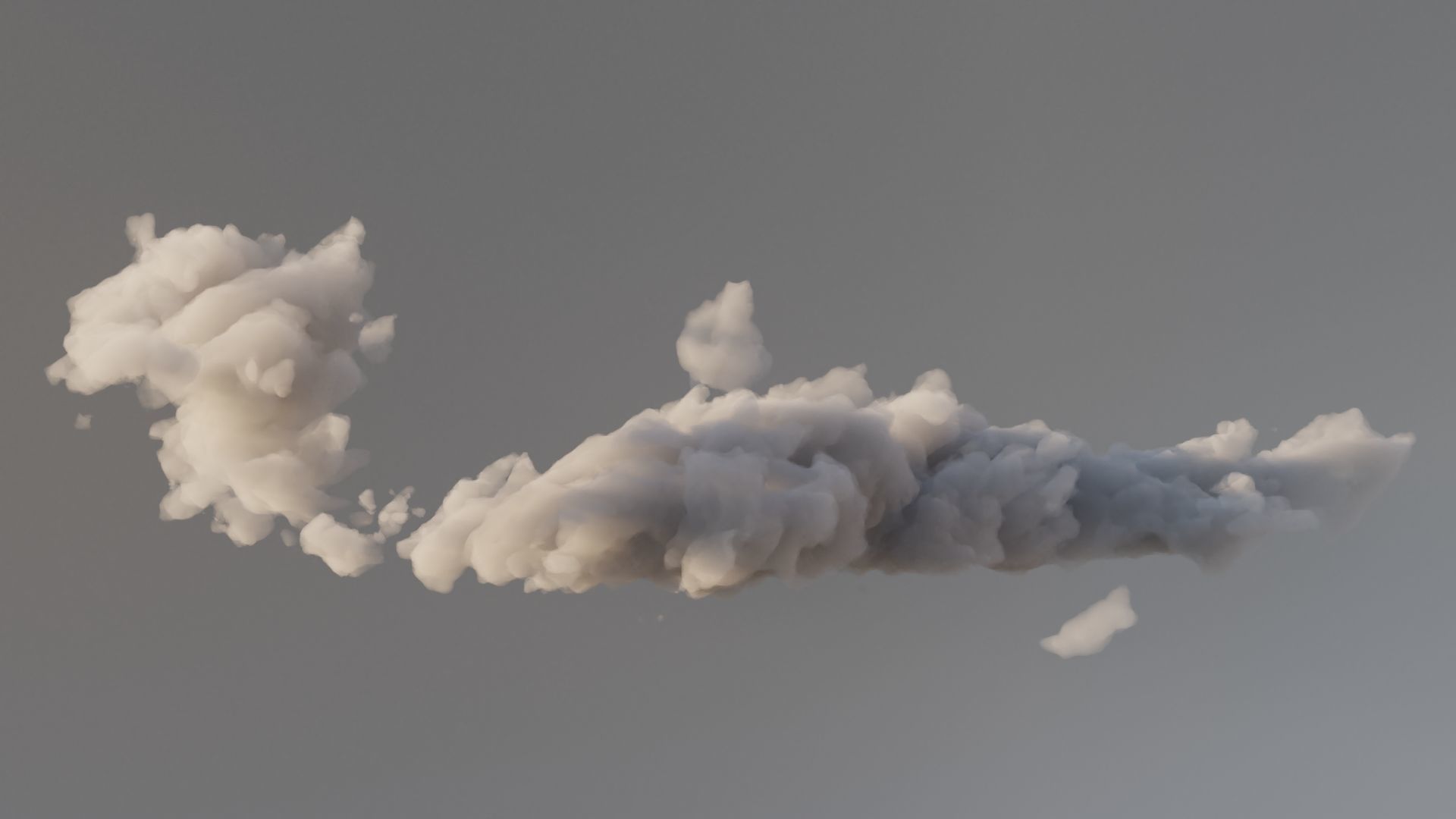 Cloud Polygon Blender 18 3D model_0