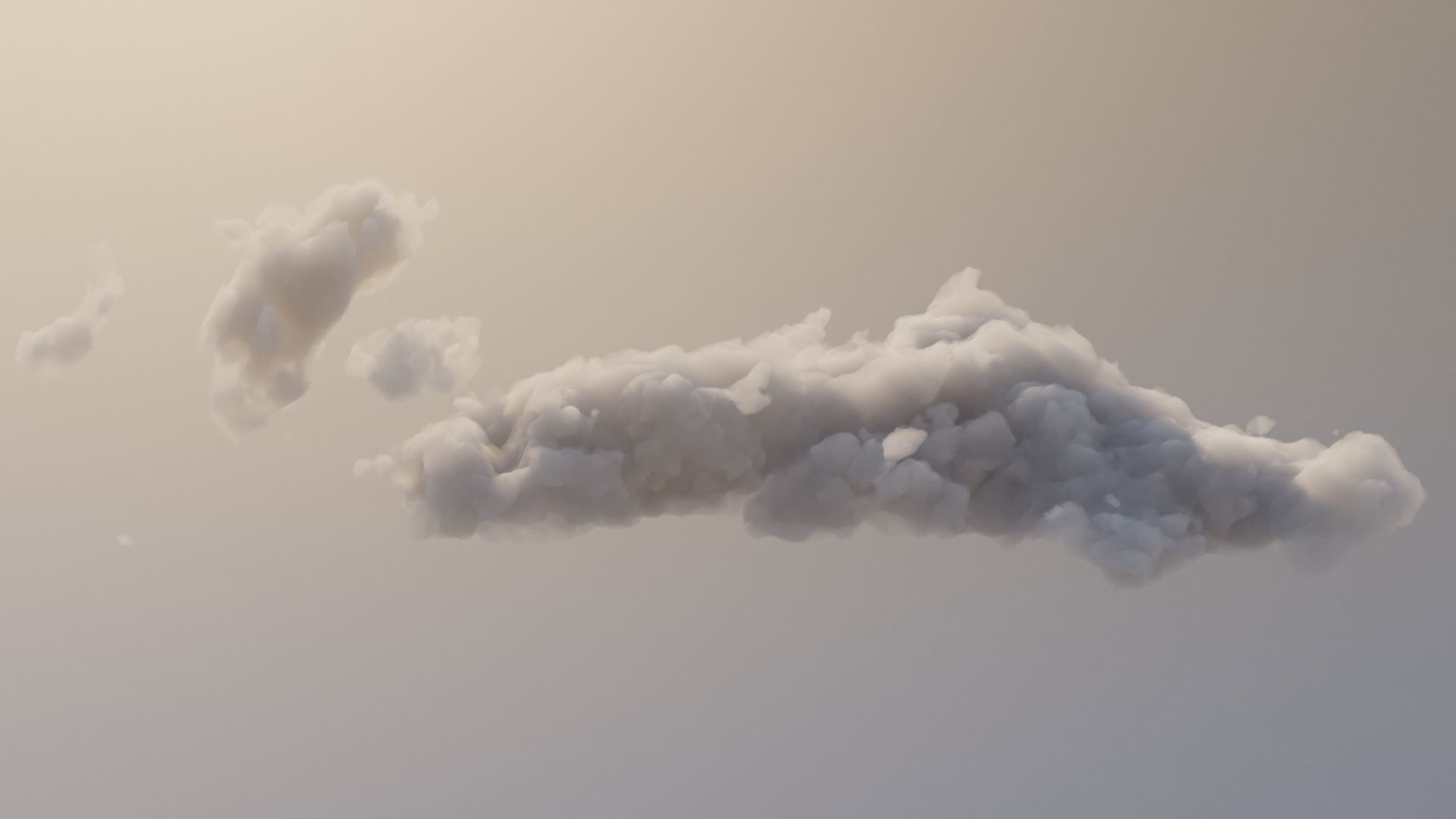 Cloud Polygon Blender 18 3D model_1