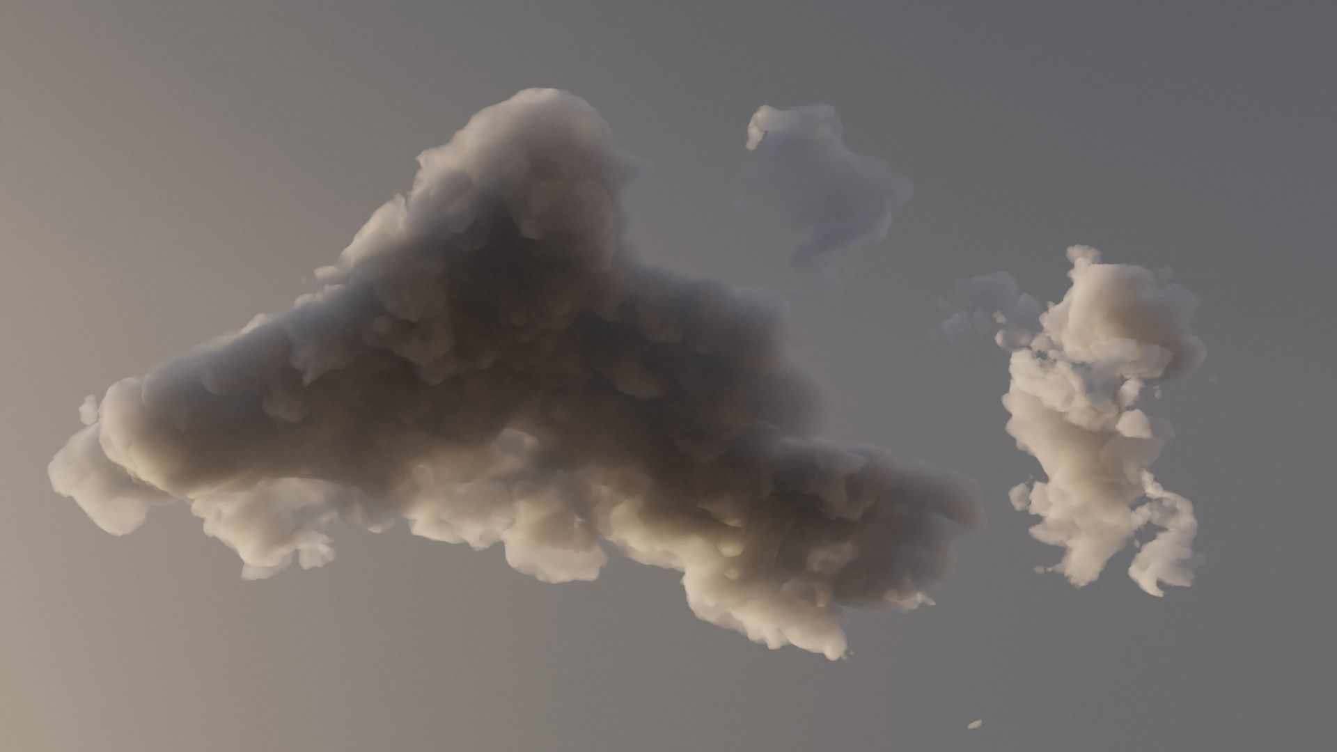 Cloud Polygon Blender 18 3D model_5