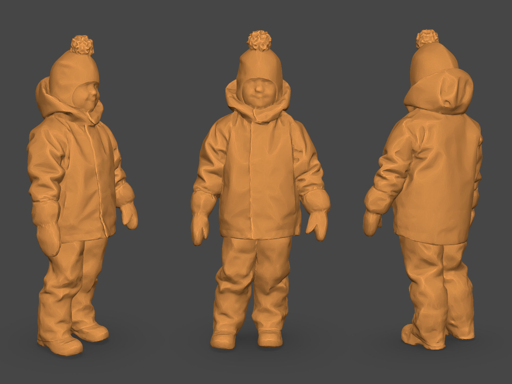 Stylized Children 3D model_2