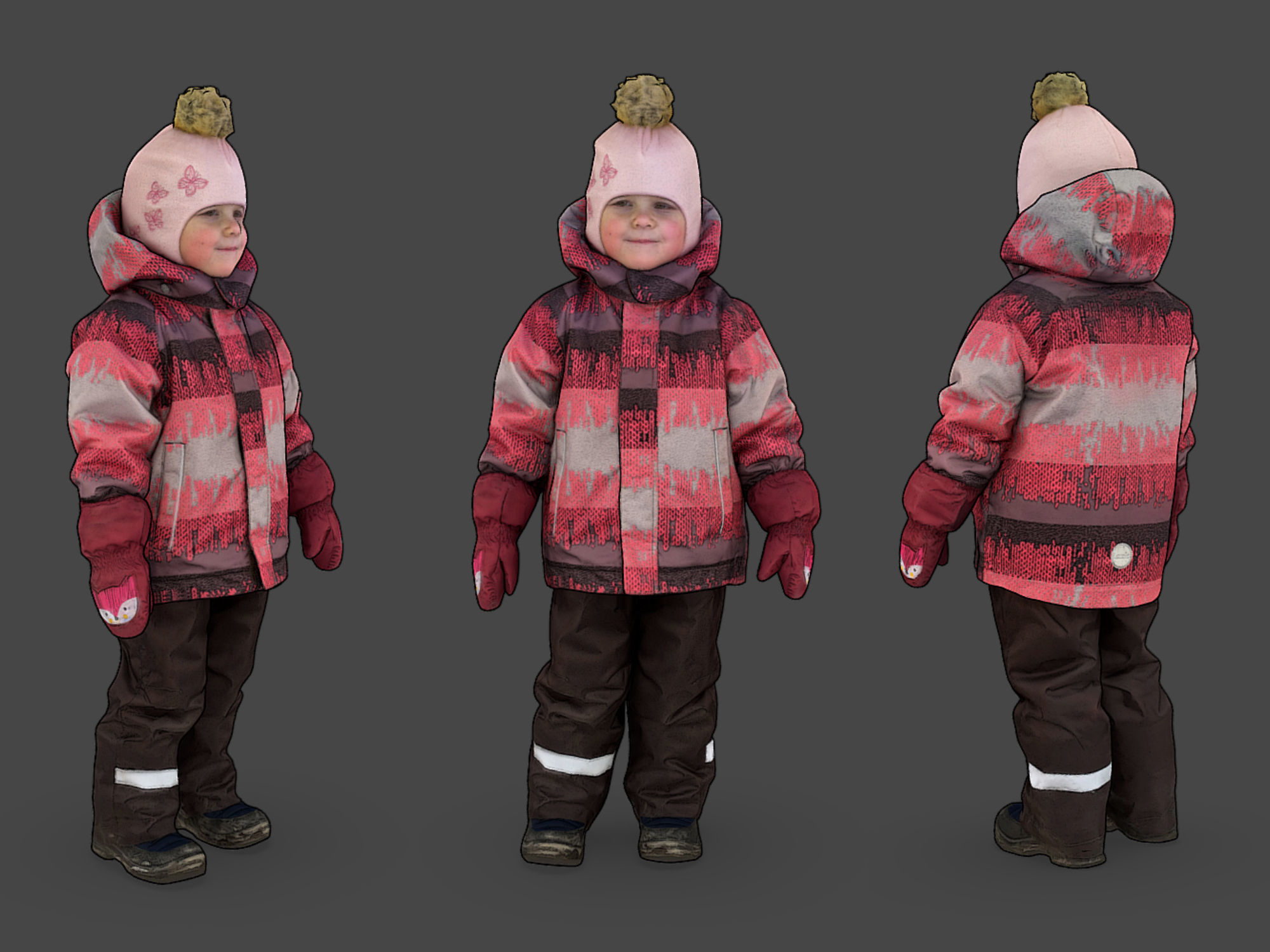 Stylized Children 3D model_1