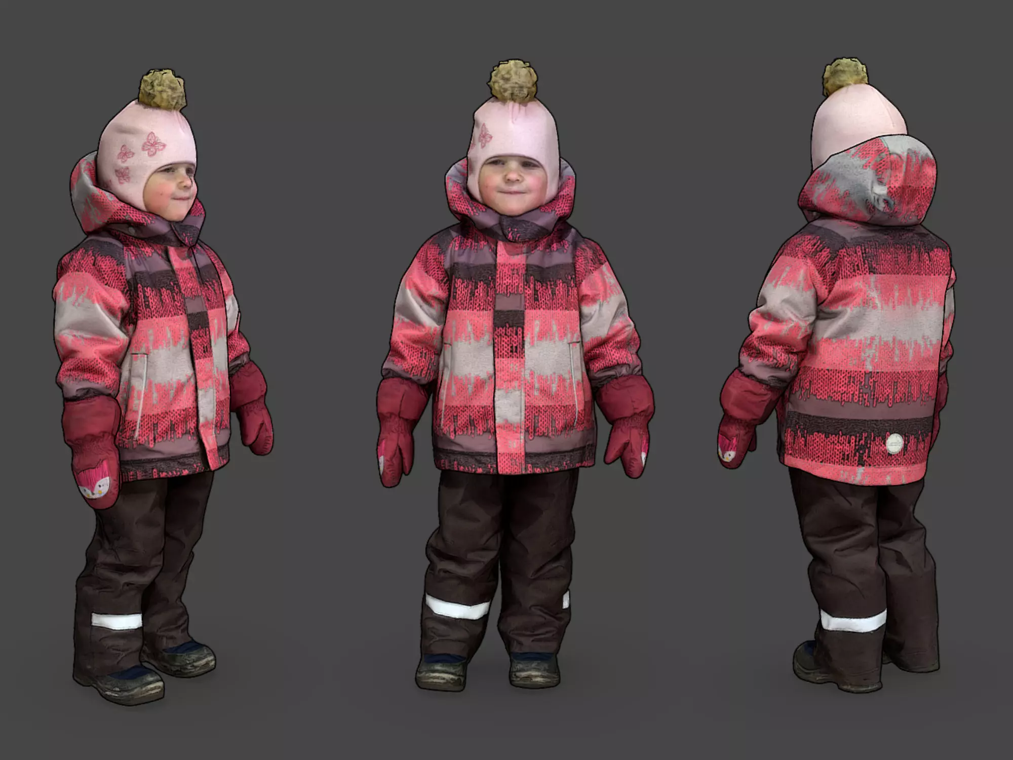 Stylized Children 3D model_0
