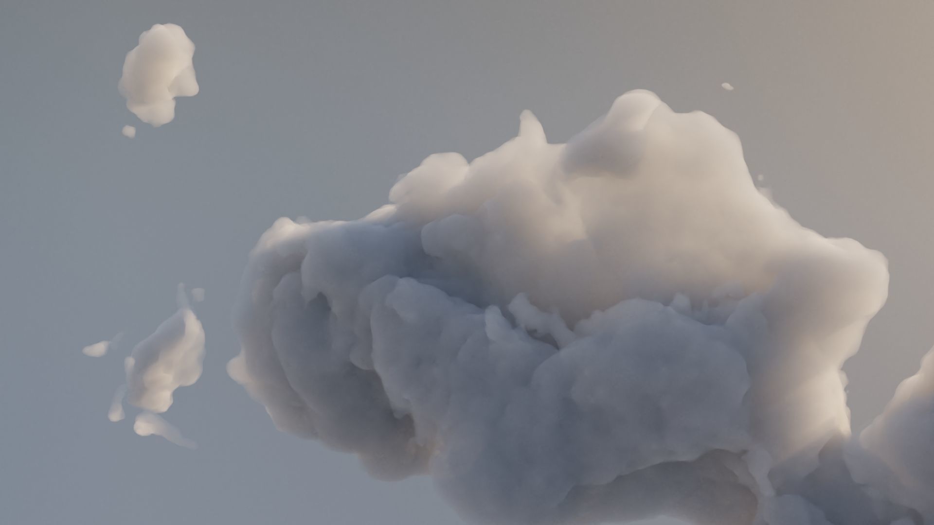Cloud Polygon Blender 19 3D model_3