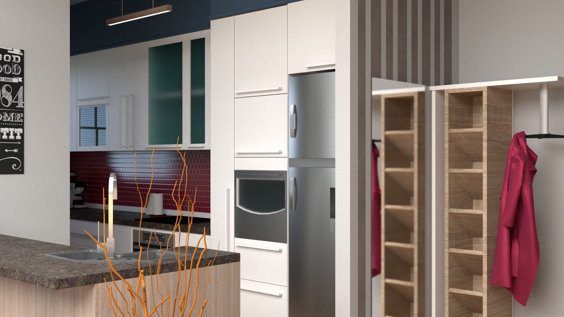 Living Room Design 3D model_5