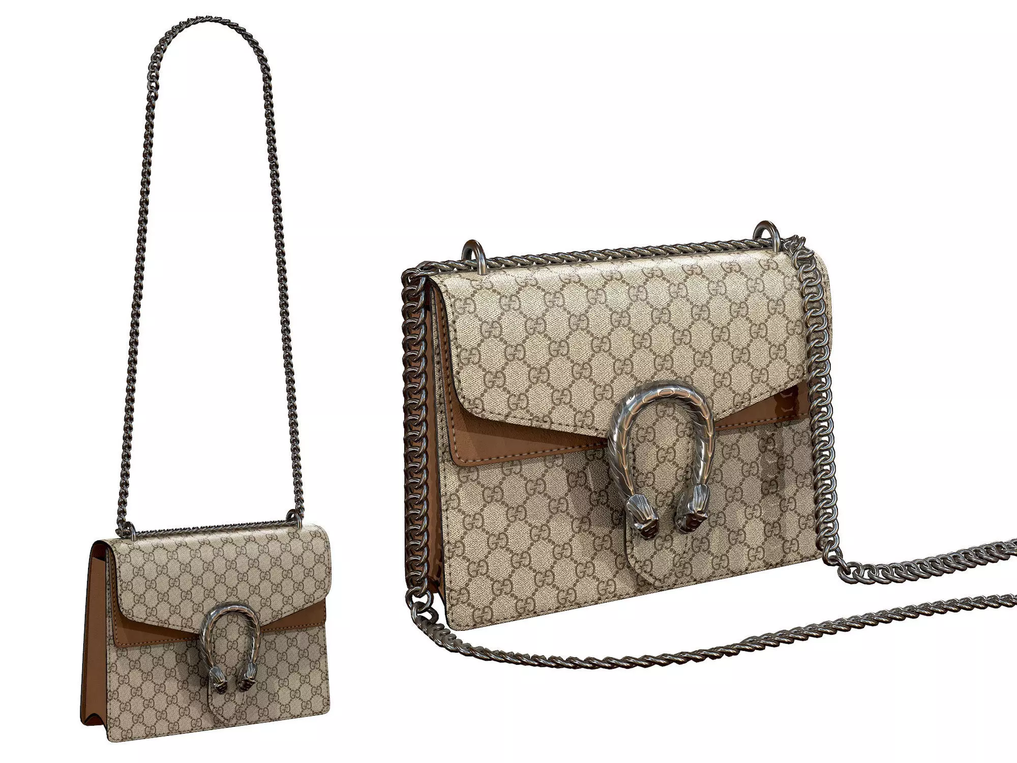 Gucci Dionysus GG Bag Classic Low-poly 3D model