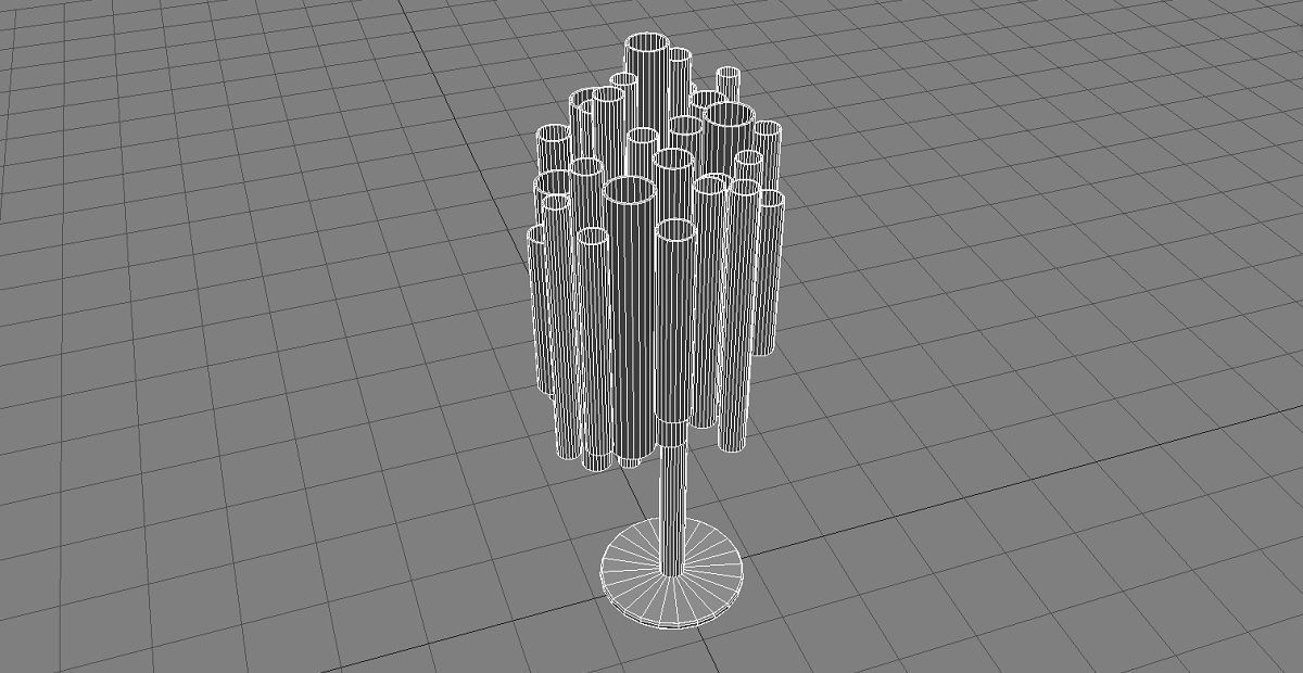 Cylinder Tree 3D Model 3D model_4