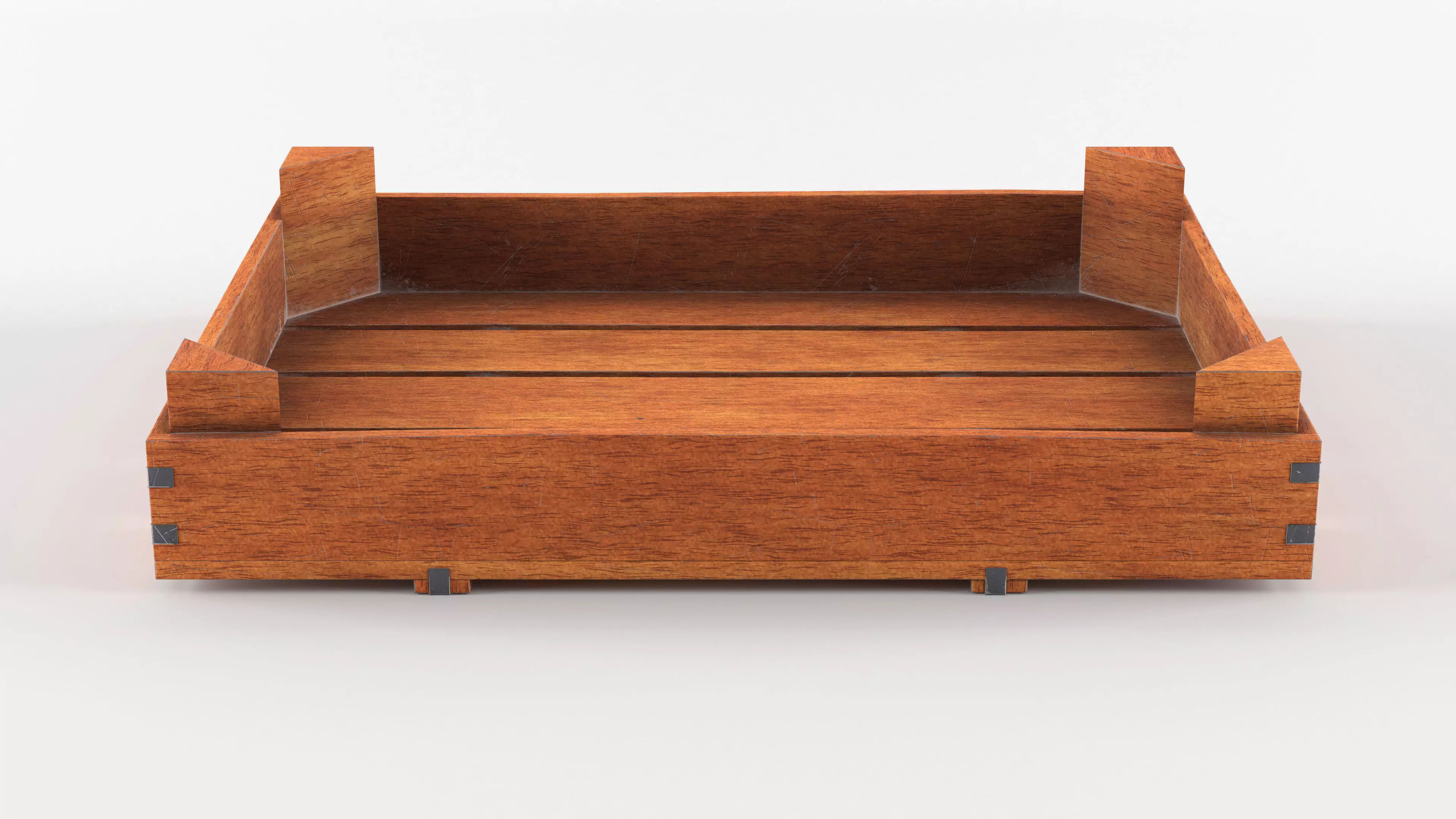 Wooden crates PBR Free low-poly 3D model