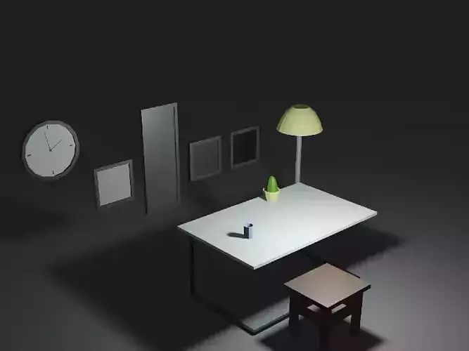 Simple poly interior decor