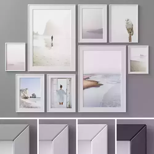 Photo Frames Set  113 3D model