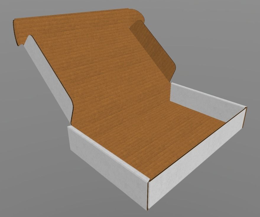 Corrugated Cardboard Mailer FEFFCO 0427 3D model_1