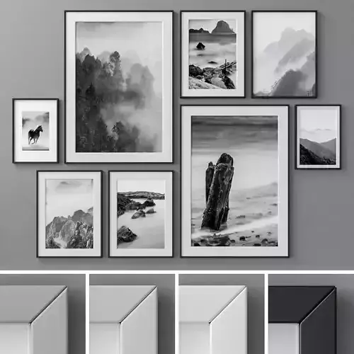 Photo Frames Set 117 3D model