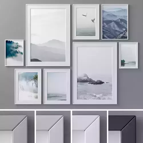 Photo Frames Set  118 3D model