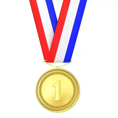 Sports Medal Trophy Mockup 2 3D model