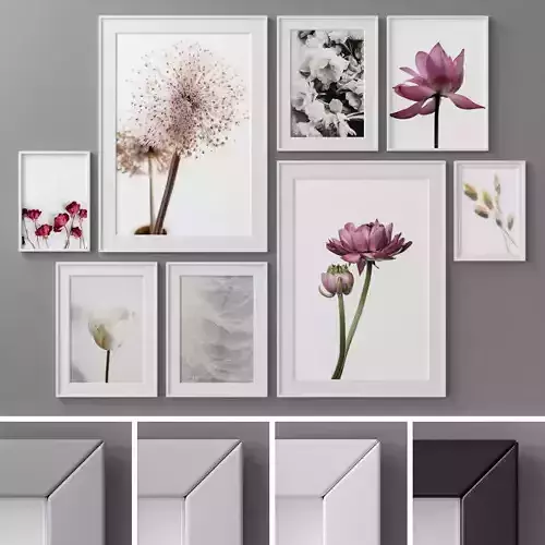 Photo Frames Set  125 3D model