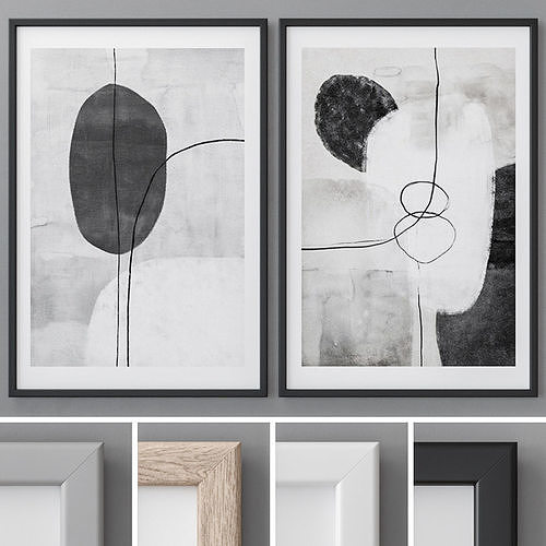 Photo Frames Set 137 3D model