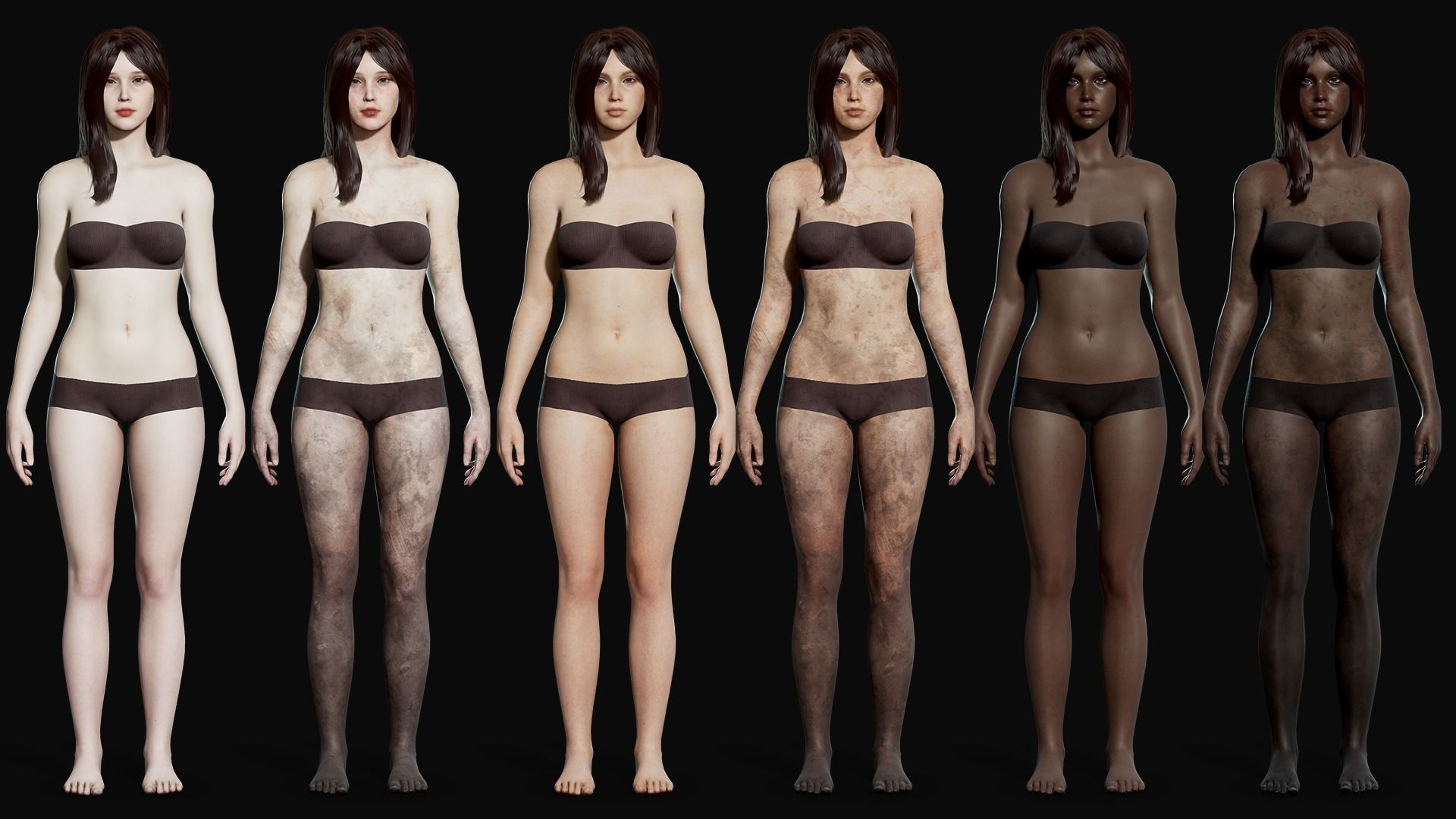 Survival Girl - Game Ready Low-poly 3D model_4