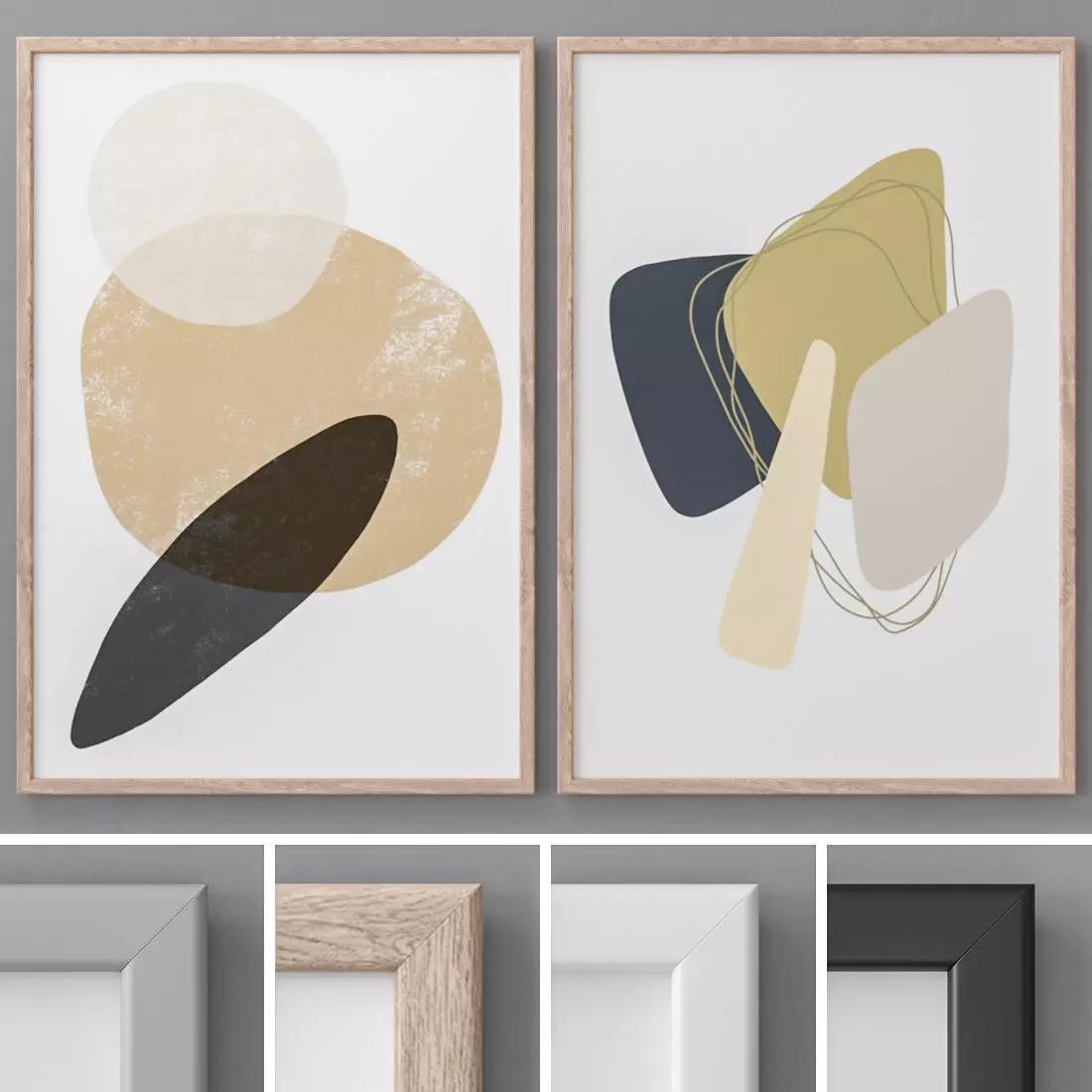 Photo Frames Set  144 3D model_0