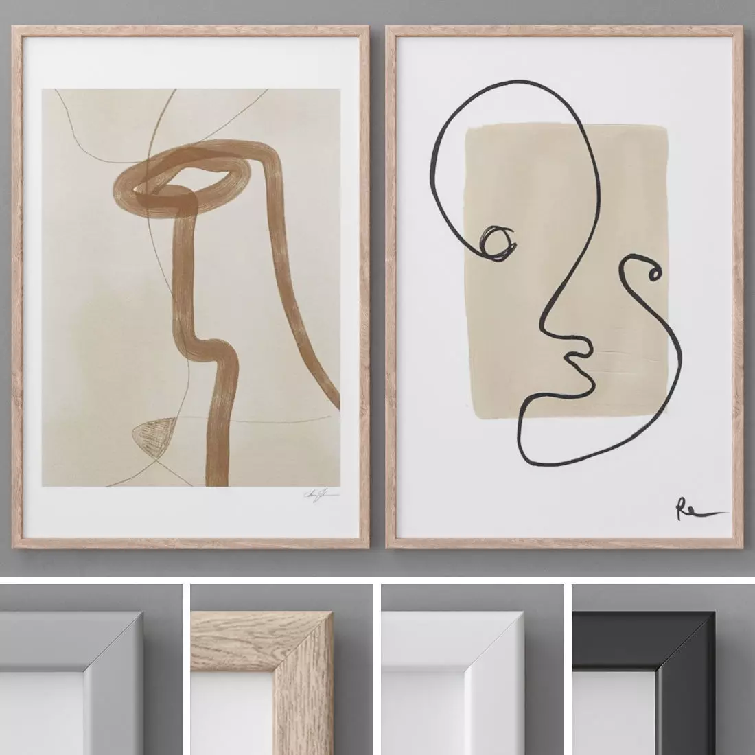 Photo Frames Set  146 3D model_0