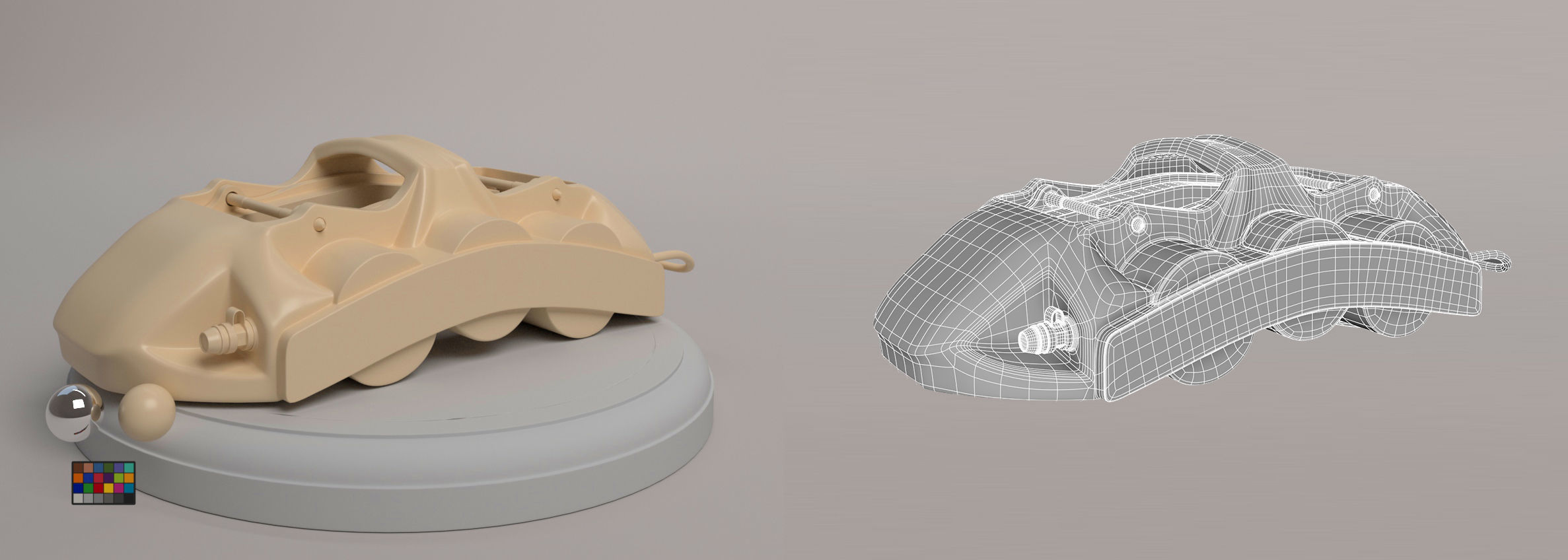 Car Disk Brake 3D model_3