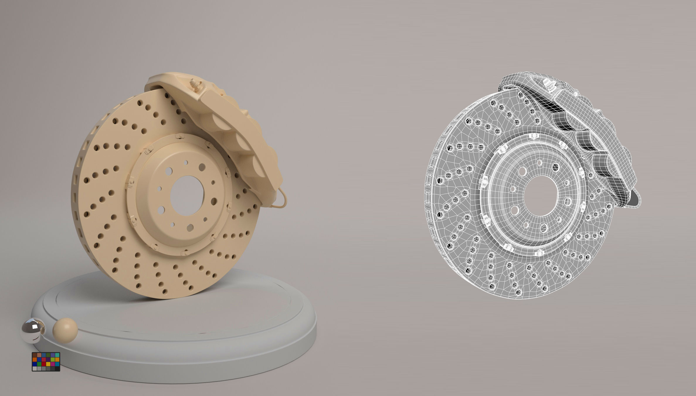 Car Disk Brake 3D model_1