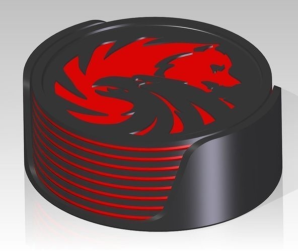 Liquor Coasters set 3D print model