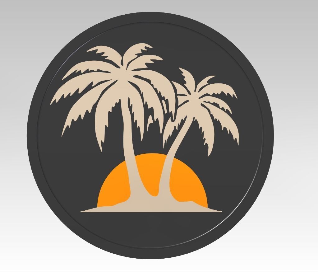 Liquor Coasters set 3D print model_11
