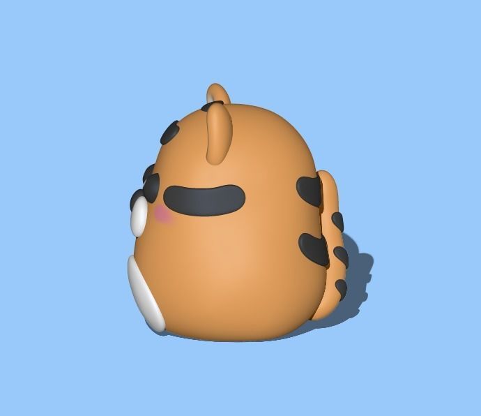 Zodiac Tiger 3D print model_1