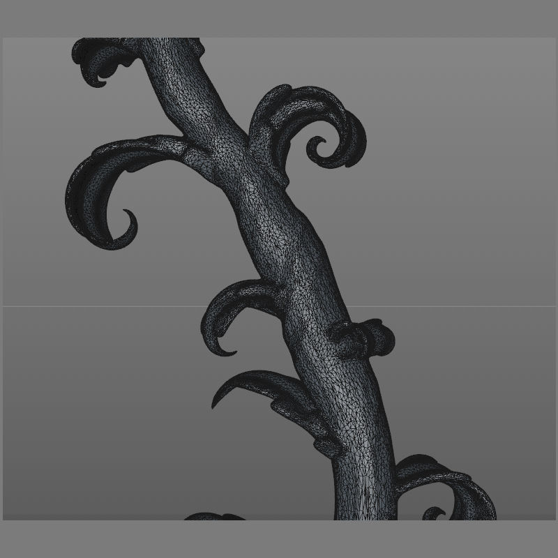 Artistic flower 3D model_5