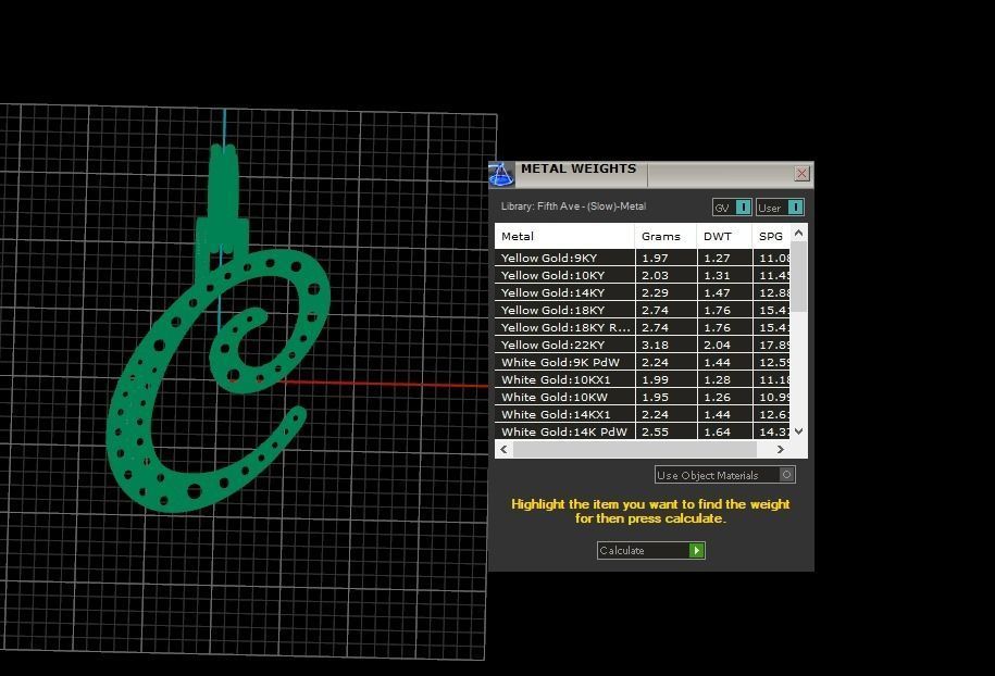 Initial Letters Pendant C 3D print model_13