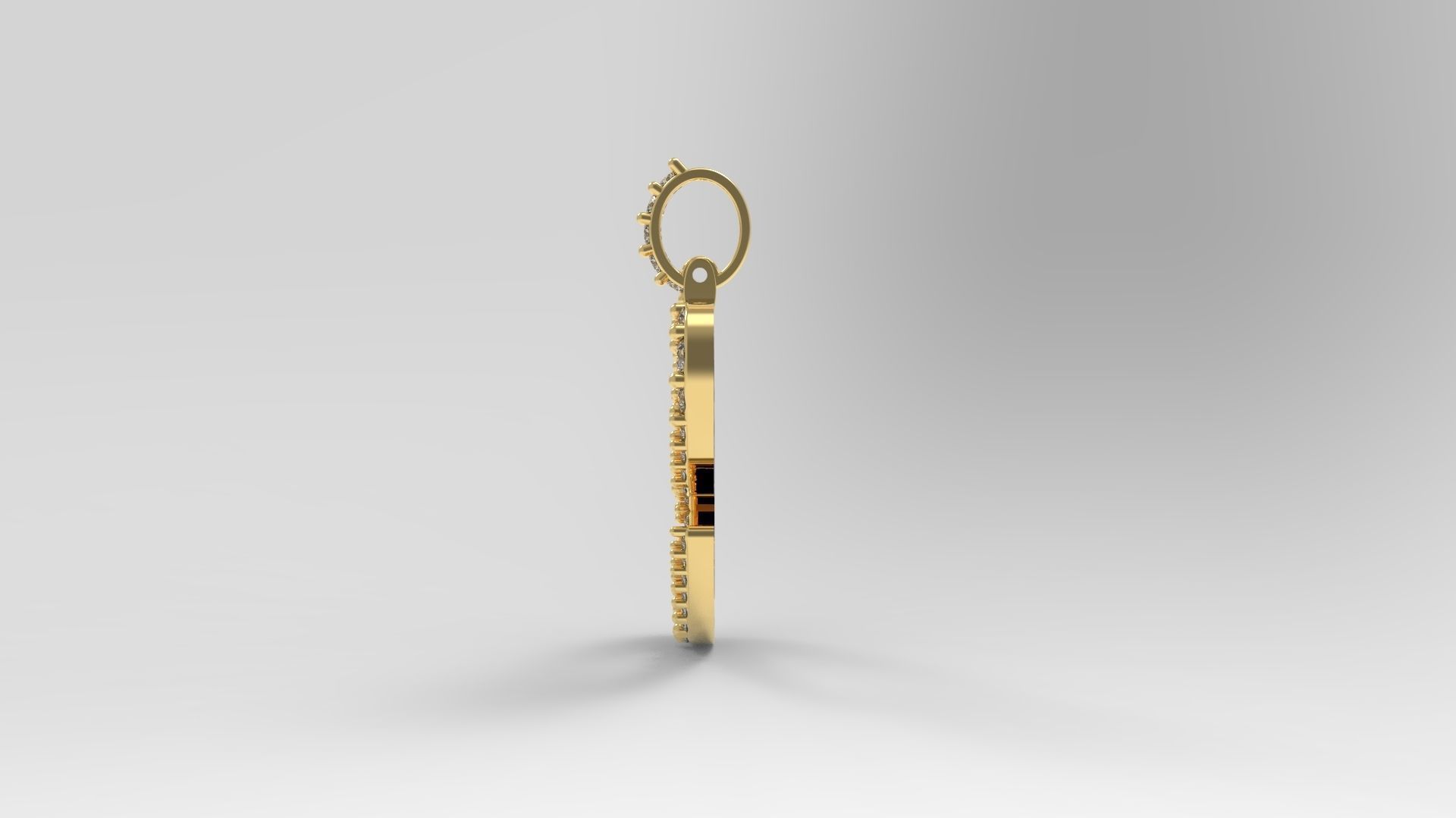 Initial Letters Pendant C 3D print model_4