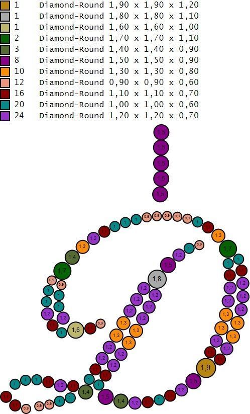 Initial Letters Pendant D 3D print model_12